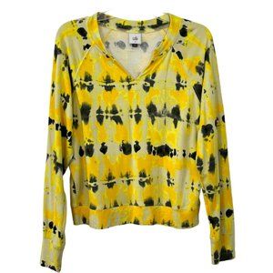 Cabi Top Sz S Atomic Yellow Tie-dye Sweatshirt 6122